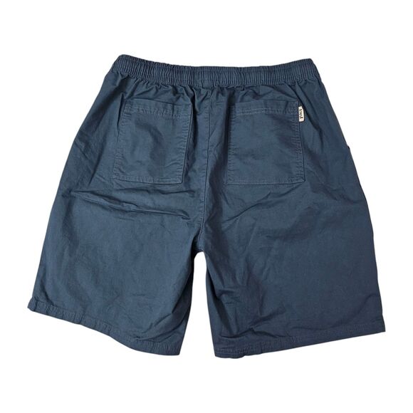 Pact Shorts Mens XL Blue Organic Cotton Twill inside Drawstring Elastic Waist‎ - Picture 2 of 11